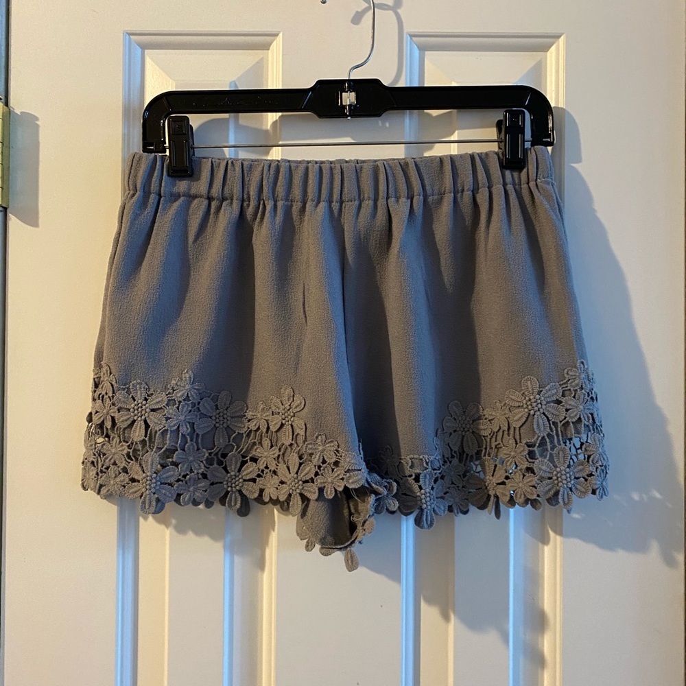 Zara grey lace short